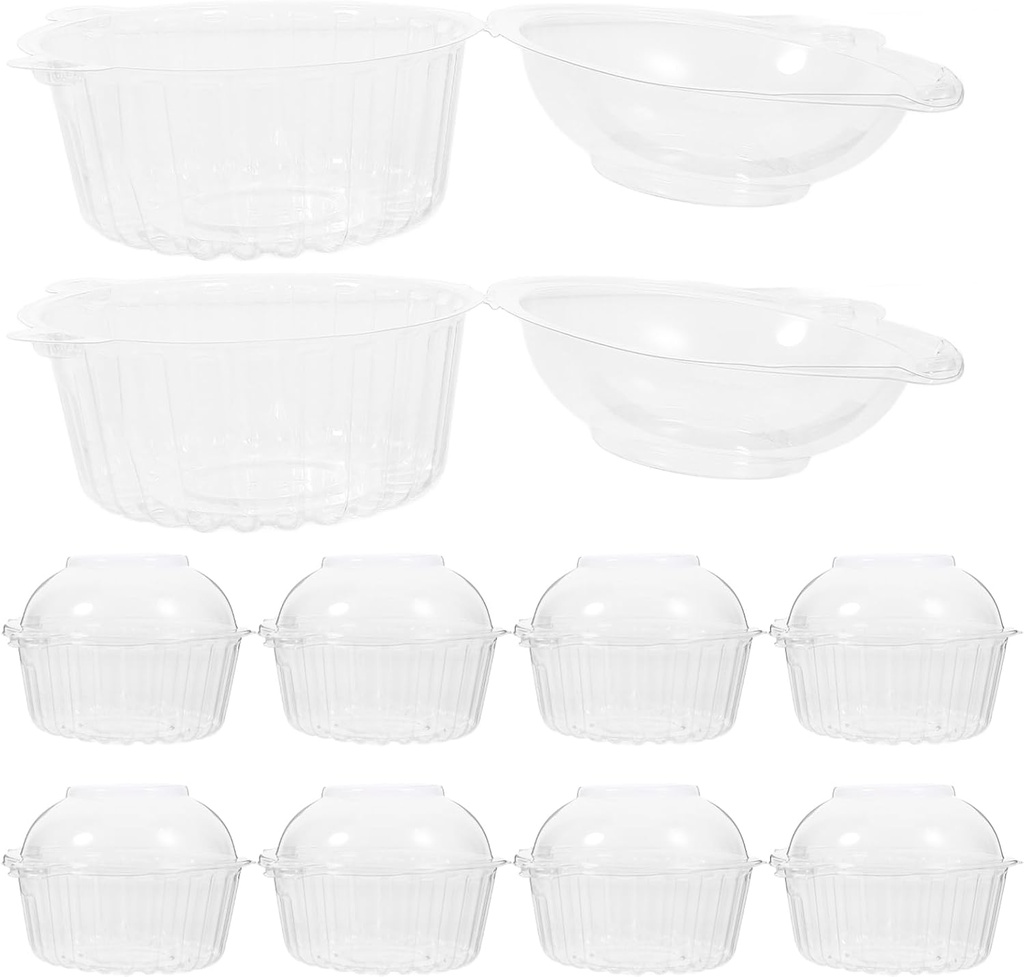 50pcs Clear Cupcake Boxes Multi-function Bakery Case Transparent Dessert Containers Clear Lid for Muffins Birthday Parties Weddings Showers