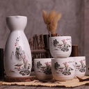 Wine Set Ceramic Japanese Style Sake Drinkware Drinking Cup Sake Set