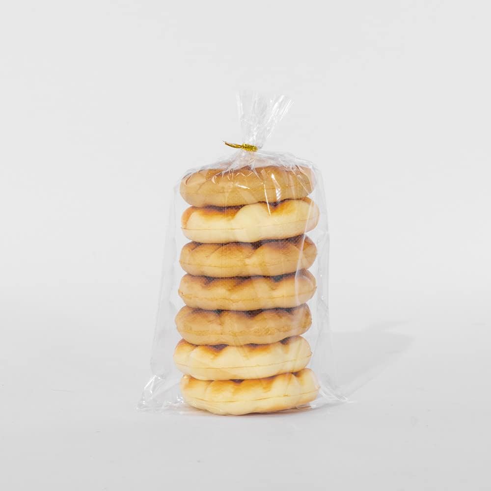 Lesibag 8 x 12 Inch Mirco Perforated Bread Bags, 100 Clear Plastic Bakery Bags With Free Twist Ties, Suitable for Mini Homemade Bread/Bun/Cookies