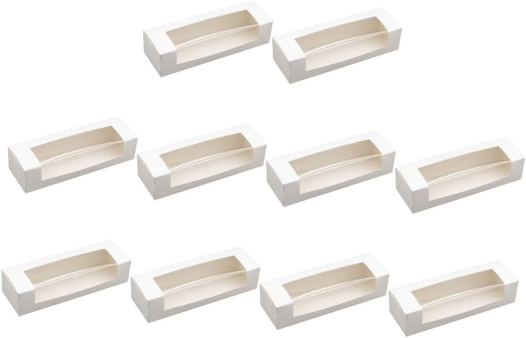 Garneck 10pcs Dessert Boxes Baking Cookies Boxes Bread Packaging Cake Holder Baking Accessory Party Favors