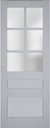 SARTODOORS Slab Barn Door Panel Frosted Glass | Veregio 7339 Matte Grey | Sturdy Finished Doors | Pocket Closet Sliding-32 x 84"