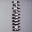 Organize Kitchen Wall Mounted Wine Rack Metal Wine Bottles Display Holder Wine Shelf for Bar/Kitchen/Cabinet Decor, Brown/Commercial Cellars Clubs (Br