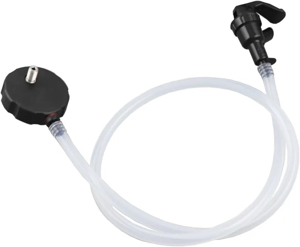 Home Brewing Mini Keg Basic Cap with Silicone Hose Picnic Faucet Portable Beer Growler Dispenser Spear Tap Fit 2L 4L 5L Homebrew Beer Keg Brewing Accessories