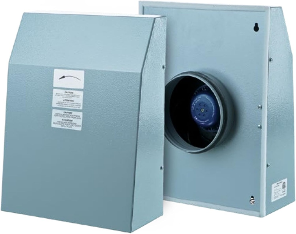 VENTS-US VCN 100 - Wall Mounted Outdoor Exhaust Ventilation Fan Compatible with 4 Inch Duct Diameter - 238 CFM