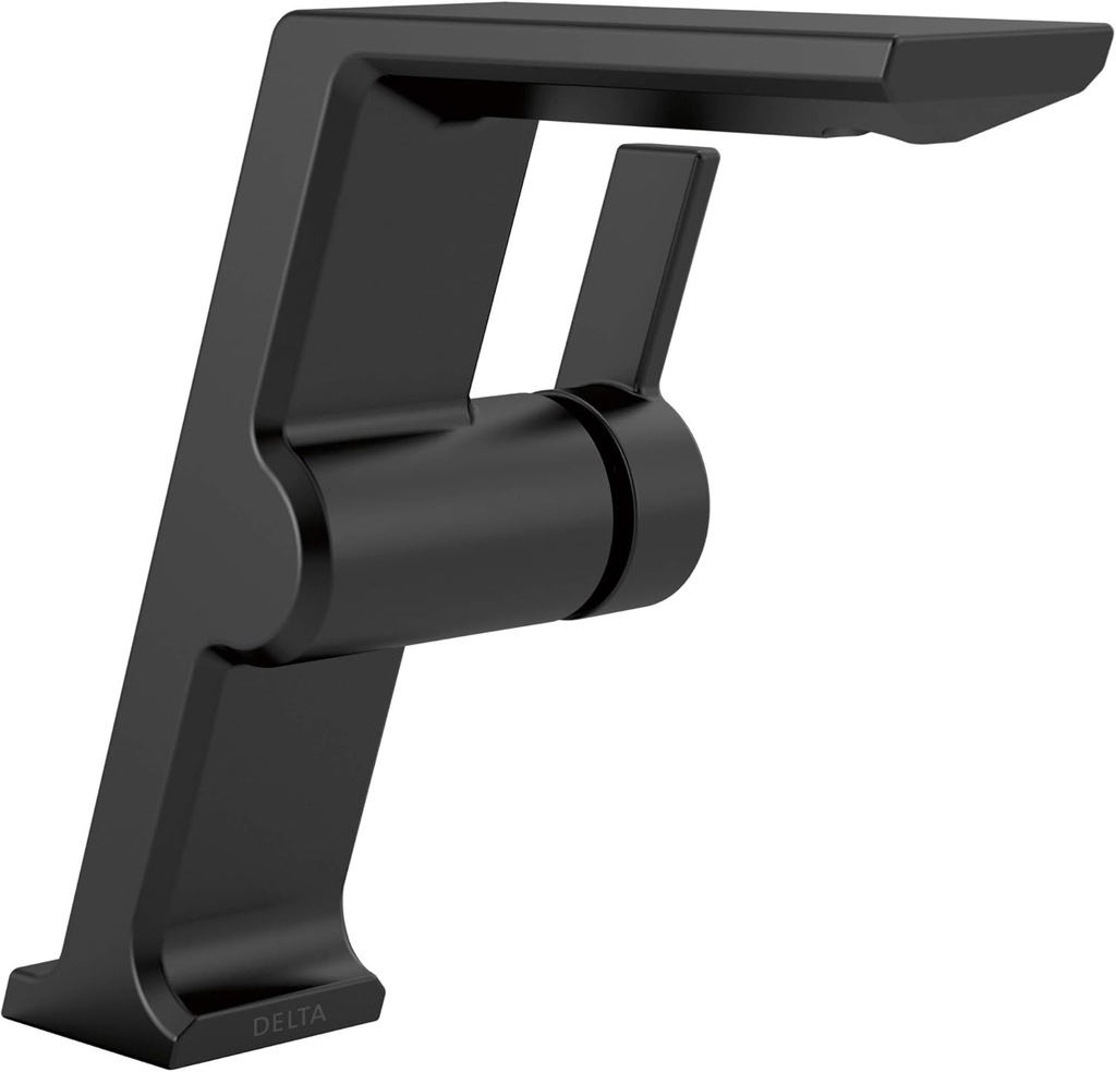 Delta Faucet 699-BL-DST Pivotal Sing. Hndl Mid-Height Vessel Lav. Faucet Black