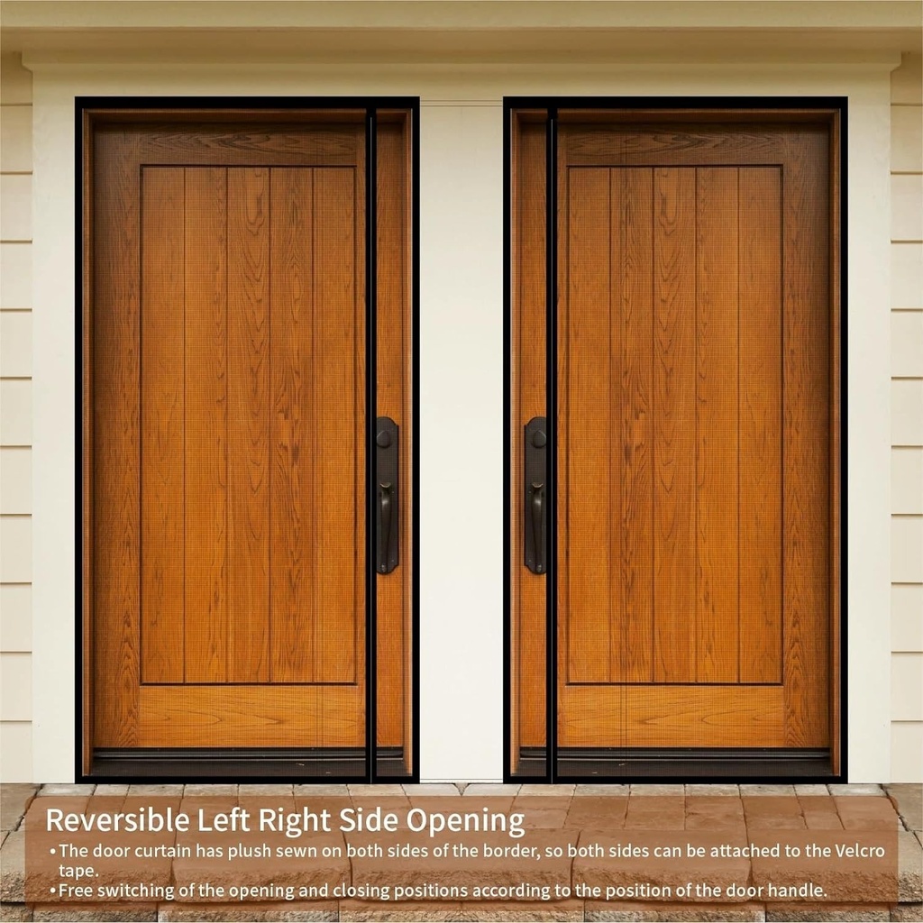 EatingBiting 38" x 81" Anti Mosquito Door Curtain Magnetic Screen Door Mesh Curtain No Punching Automatically Turn Off Anti Fly The Mesh Mosquito Nets