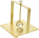 VALICLUD European Style Napkin Holder for Tabletop Stable Iron Paper Tissue Dispenser with Smooth Rounded Edges Practical Dining Table Organizer in Gold Finish Suitable for Kitchen and