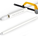 24 Inch Replacement Towel Bar for Ceramic Holder - Cut to Fit Any Size, Spring Loaded Adjustable Plastic Towel Rod for Porcelain Holders, No Demolition Installation, Rental & Vintage Bathroom Friendly