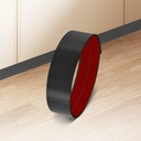 Stainless Steel Kick Plate, Anti-Scratch Base Cover Kickplate, Peel and Stick Baseboard Molding Trim for Wall, Entrance Door, Kitchen Cupboard, Dishwasher Toe (118"L x 3.15"W, Brushed Black)