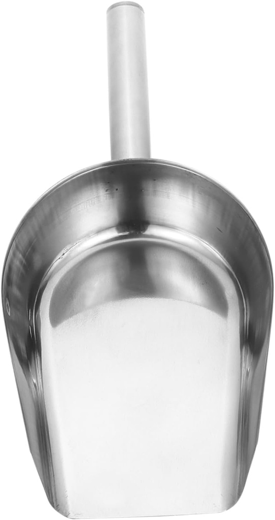 SECFOU Stainless Steel Multi-purpose Shovel Scoop for Ice Flour Fries Easy Cleaning Comfortable Handle