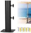 Patio Umbrella Bases Heavy Duty Umbrella Holder Outdoor Umbrella Base Stand Mount Umbrella Clamp for Decks, Docks, Patios, Garden, Pontoons, Picnic Tables (1)