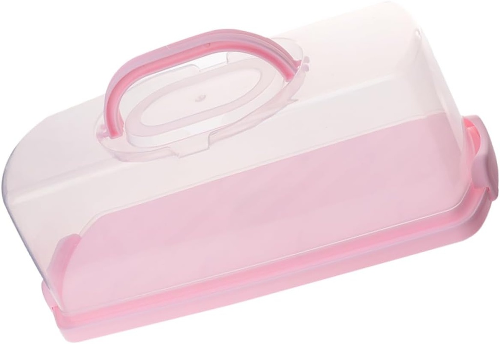 Portable Bread Box Lid Handheld Loaf Cake Keeper for Outdoor Picnics and Parties Plastic Bread Container