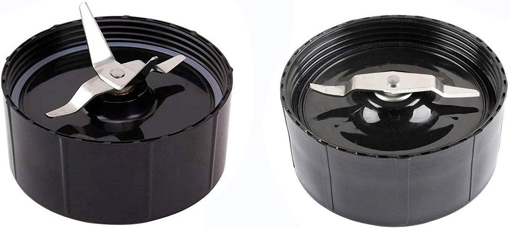 Replacement Cross and Flat Blades Kit compatible with Magic Bullet Blender Juicer Mixerm 250W MB1001/MB 1001B/MBR-1701 /MBR-1702 /MBR-1101 /MB-BX1770-02/MBR (2Pack, 1 Crossblade+1 flat blade)