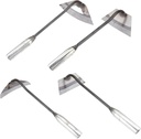 4pcs Hand Hoes Durable Gardening Tools for Digging Weeding and Soil Loosening Portable Handheld Hoes for Gardeners and Plant Lovers Essential Gardening Supplies