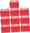 10pcs Paper Cookie Boxes Cupcake Holder Muffin Boxes for Baby Shower Wedding Favor Light Elegant