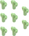 Pack of 8 Green Cactus Shaped Ceramic Drawer knobs with zinc Alloy Base Cabinet pulls Dresser Wardrobe Handles