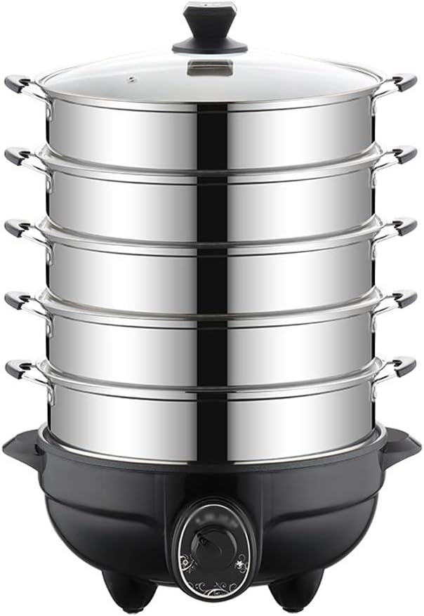 Stainless Steel Slow Cooker Food Steamer Pot Food Warmer Electric Steamer Food Warmer Commercial