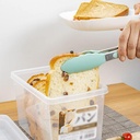 LIOONS Bread rack transparent plastic Bread Box, storage box bread bucket with lid, large capacity retro farmhouse bread storage