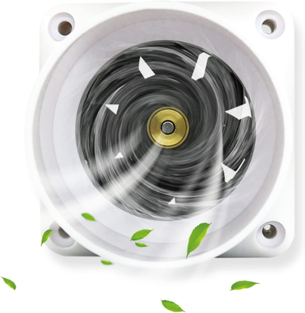 3 Inch Duct Inline Fan 58 CFM 10W Ventilation Exhaust Fan 7800r/min Vent Booster, 75x75x75mm for Attic Kitchen Garage Greenhouse Basement (10W Adjustable Speed)