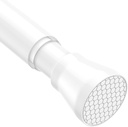 AIZESI Tension Curtain Rod Spring Tension Rods for Windows 28 to 48 Inch, No Drilling, 7/8" Diameter, White Adjustable Curtain Rod, Small Shower Curtain Rod for Bathroom, Doorway, Closet, Kitchen