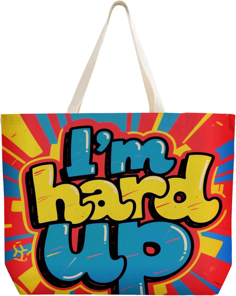 Printed tote Spacious zippered pocket Washable and compact