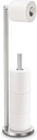 Toilet Paper Holder Stand, Toilet Paper Stand Brushed Nickel, Free Standing Toilet Paper Holder, Toilet Paper Storage by Bathth