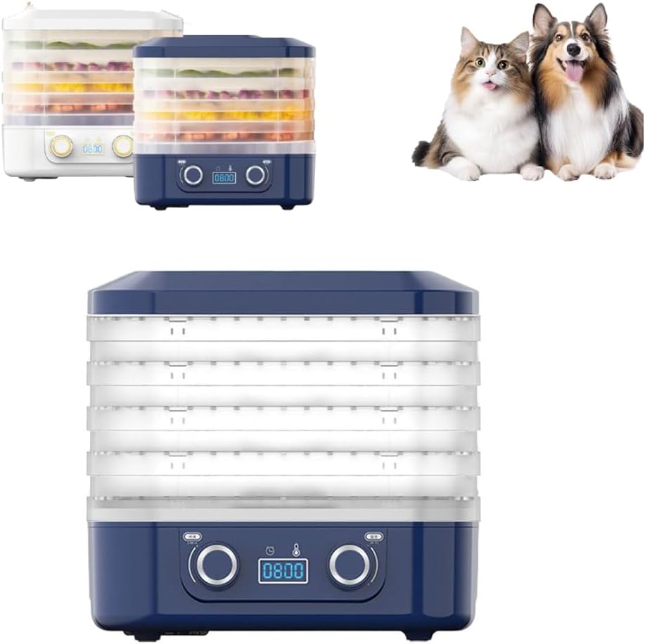 Small Fruit Drying Machine,Household Fully Automatic Fruit Meat Vegetable Food Drying Machine, Digital Adjustable Timer