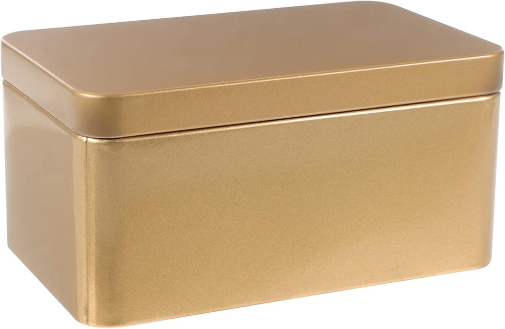 HOMSFOU Box Tea Storage Jar Food Storage Tin Small Containers Kitchen Canisters for Loose Tea Candle Making Tins Tin Canister Metal Containers Candy Home Organizer Seal Stand