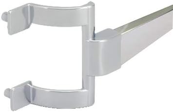 Gordon Glass Chrome Framed Sliding Shower Door Towel Bar and Brackets - 30" Long x 2" Screw Holes