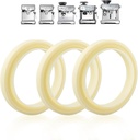 3Pcs 54mm Silicone Steam Ring, Grouphead Gasket Replacement Part, Replacement Sillicone Gasket for Most coffee machines 870/878/880/860/840/810/450/500/875/878
