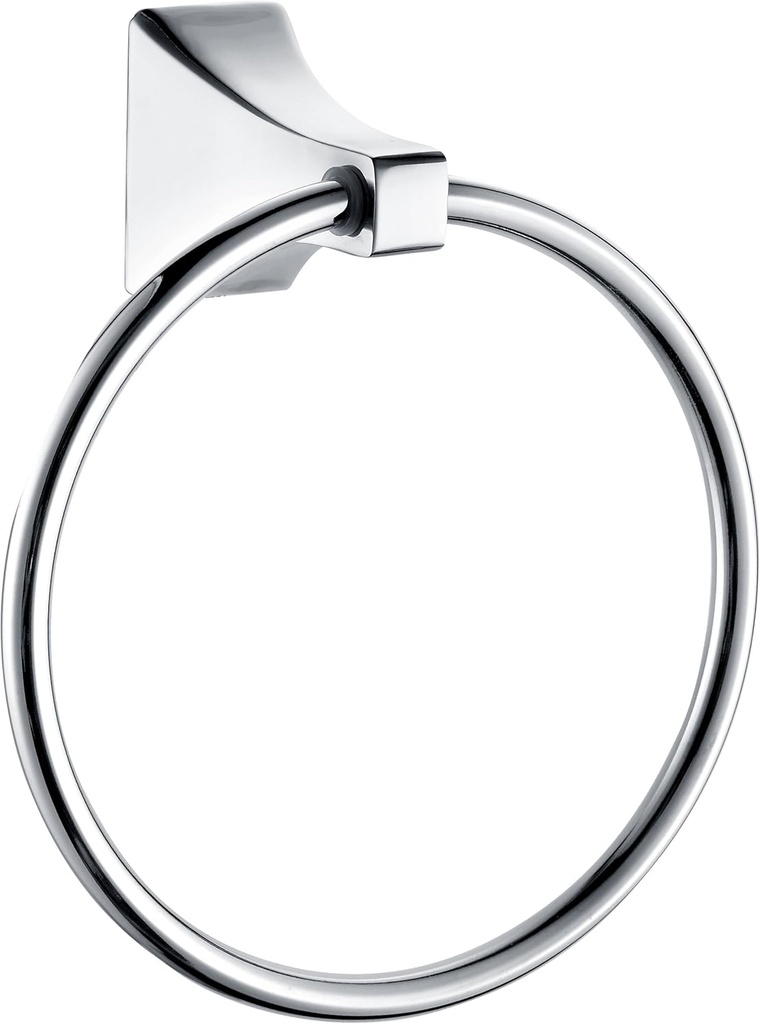Paradise Bathworks 64026 Shangri-La Bath Hardware Towel Ring, Chrome