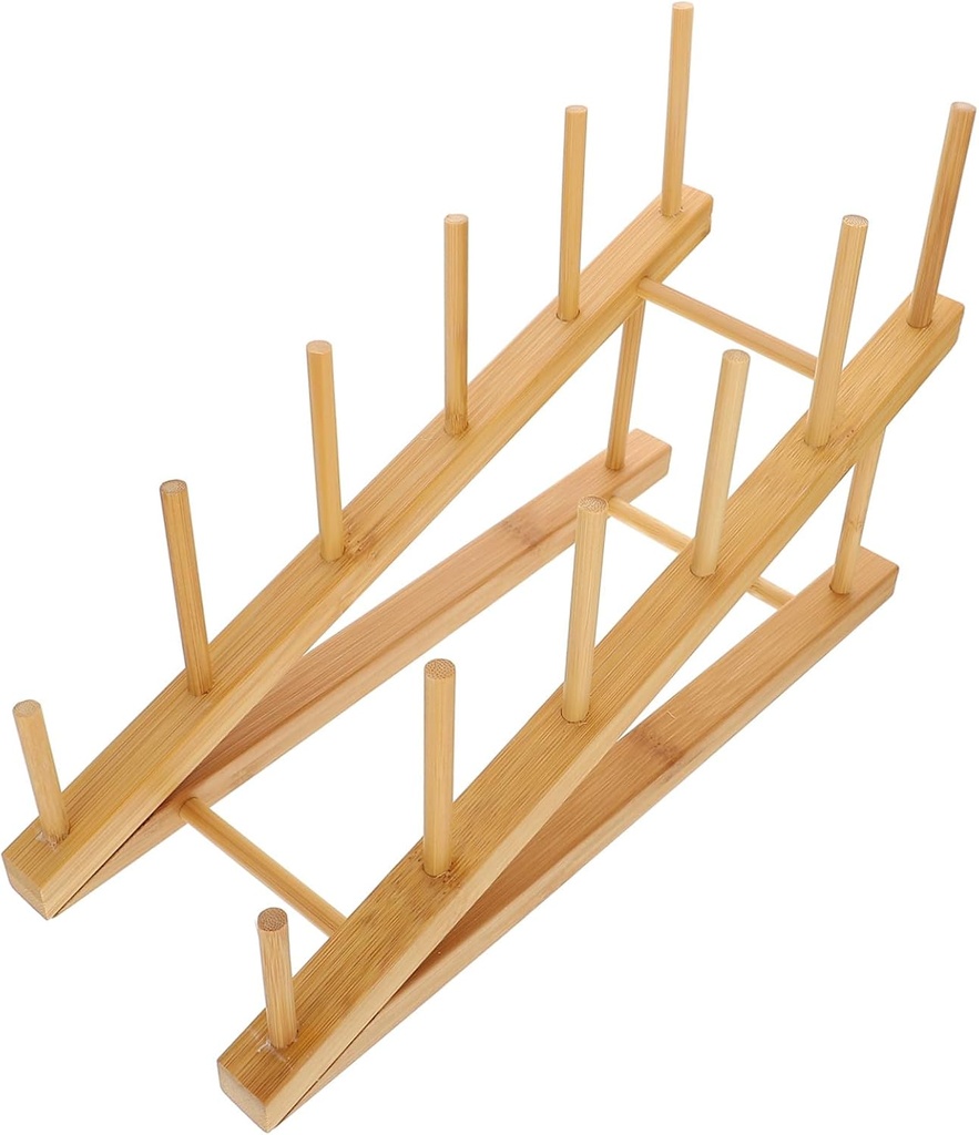 Multi-Functional Large Plate Rack with Vertical Drainage for Kitchen Storage Bowl Dish Shelf Organizer for Plates Pot Lids and Books Tasteless Fresh Desktop Display and Practical