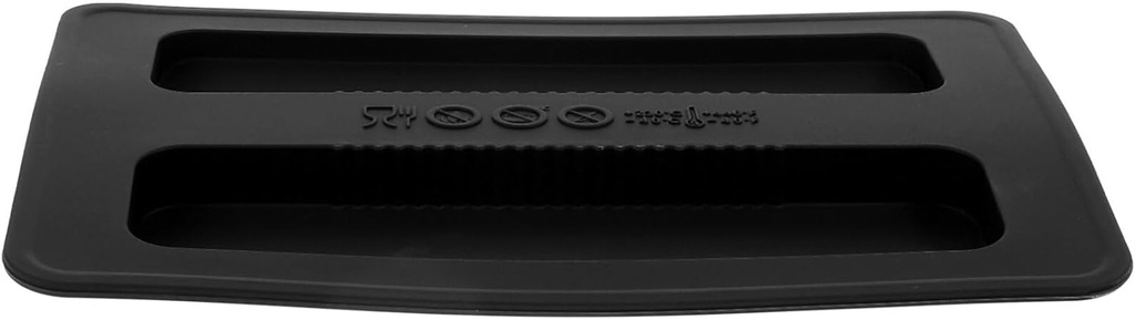 Luxshiny Silicone Toaster Cover 2 Slice Bread Maker Lid Black Protector for Breakfast Maker 6.18x4.13x0.39in Home Appliance Top Cover Bread Machine Accessories