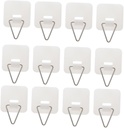 25pcs Wall Plate Hangers Adhesive Plate Holders for Display Invisible Hangers for Decor