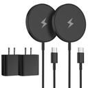 Magnetic Wireless Charger iPhone,6FT Charger for Apple MagSafe Charger 2Pack Fast Wireless Charging Pad for iPhone 16 Pro Max/16 Pro/16 Plus/15 ProMax/15/14/13/12/AirPods 3/2/Pro Mag-Safe Charging Pad