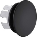 Solid Brass Sink Overflow Cap Round Hole Cover for Bathroom Basin, Matte Black Finished