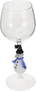 Creative Snowman Wine Goblet Festive Xmas Drinking Glass Cup for Cocktails Capacity Height Glass Design for Holiday Celebrations