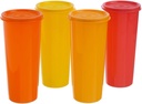 Tupperware Polypropylene Tumbler Set (Multicolour, 470 Ml) - Pack Of 4