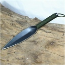 ZOG Willow Leaf-Shaped Garden Trowel-One-Piece Molding,Pointed Hand Shovel Garden Tool,Best for Digging & Transplanting,Suitable for Home,Outdoor,Fishing,Camping (Green)