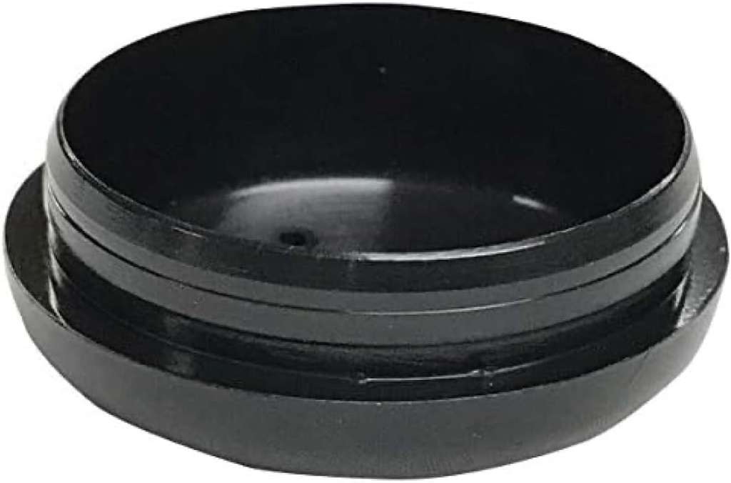 1-1/2" Deluxe Wrought Iron Chair Glides – Round Plastic Furniture Feet Caps, Floor Protectors for Patio Chairs, 16 Pack, Black