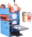 JIAWANSHUN Manual Cup Sealing Machine 300-500 Cups/Hour Electric Cup Sealer for 180mm Tall & 95mm Cup 110V