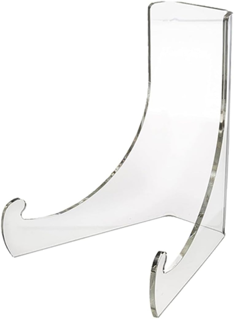 KESYOO 2pcs Acrylic Plate Display Stand for Decorative Plates Dishes and Ceramics Lightweight Transparent Holder Rack for Presentation