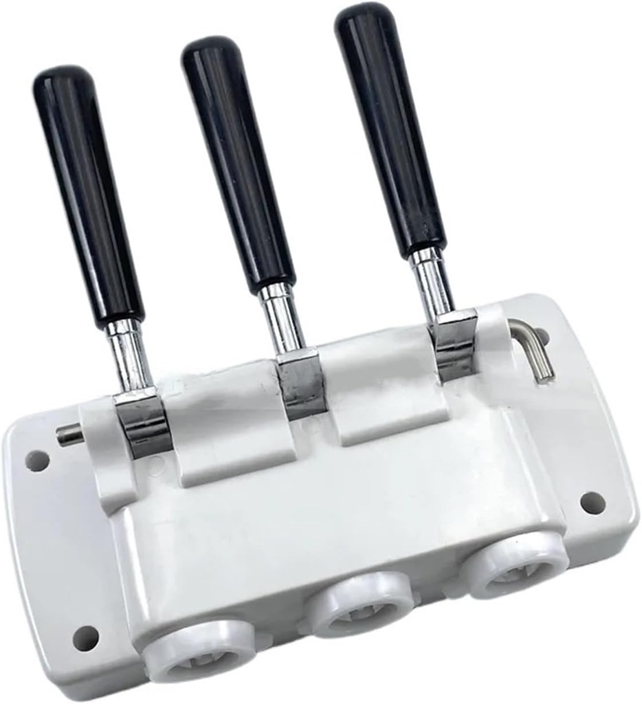 Full Set White Front Panel Fittings Discharge Plate with 3 Hand LeversReplacement,Compatible for BQL Soft Ice Cream Machines Accessories Spare Part