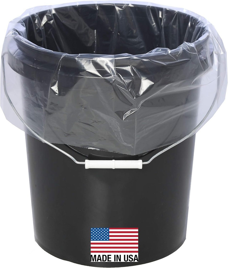 5 Gallon Bucket Liner Bags for Marinating and Brining, Food Grade, BPA Free, Extra Heavy Duty Leak Proof (10 pack)