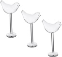 3pcs Bird-shaped Wine Glasses Unique Goblets for Cocktails Wine Whiskey Creative Drinkware for Home Bar Parties