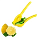 Lemon Lime Squeezer, Hand Juicer Lemon Squeezer, Lemon Lime Juicer Hand Press, Citrus Press Stainless Steel for Party Drink Cocktail, Yellow