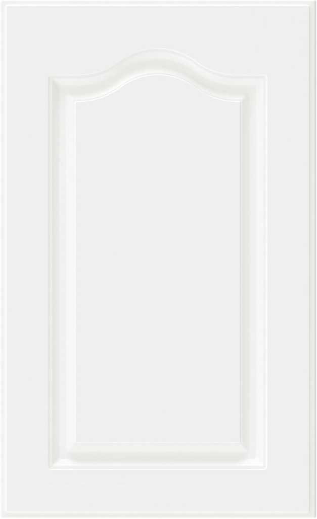 Built-in Cabinet Doors - Semicircular Cabinet Replacement Doors for Kitchen, Living Room, Bedroom, Bathroom and Other Scenarios - 29 Inch High (White, 17.75 Inches Wide)