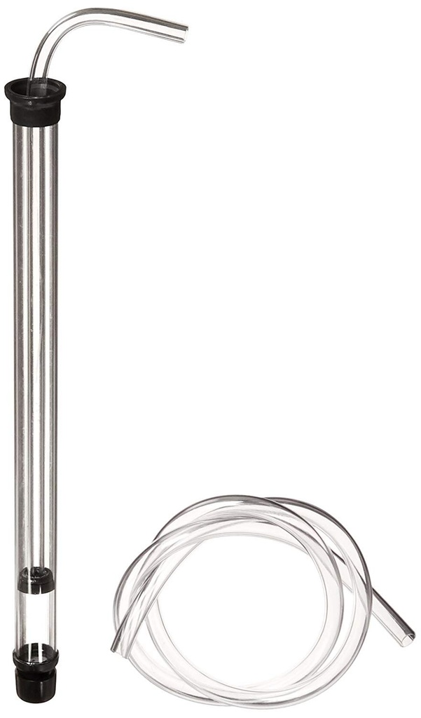 Fermtech Mini Auto-Siphon - Clear Siphon with 3ft Food - Grade Vinyl Hose - Effortless Bottling for 1 Gallon Jugs, Wine, Beer, Mead & Kombucha - 3/8in