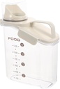 Zerodeko Ergonomic Handheld Grain Storage Box Wide Mouth Sealed Food Container for Bread Cereals Tea Snacks