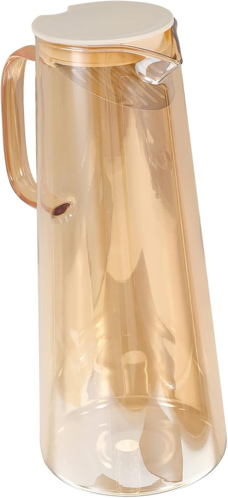 OUNONA Household Water Pitcher Lid Glass Kettle for Iced Tea Juice Homemade Beverages Low Temperature Resistant Design for Easy Viewing for Family Entertaining